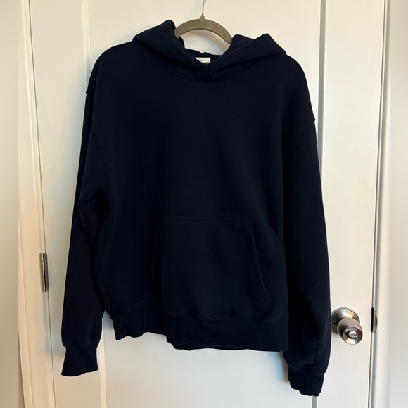 Aritzia Cozy Sweatfleece Perfect Hoodie Admiral Navy - Picture 1 of 7